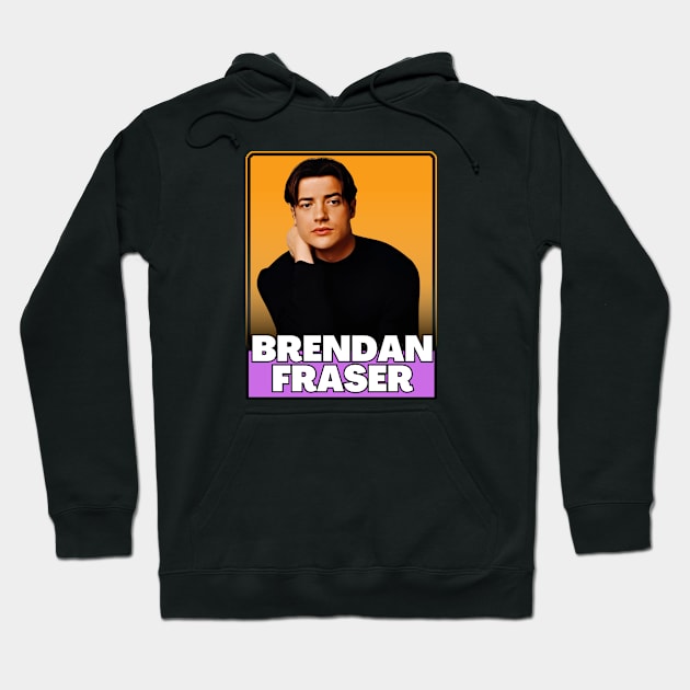 Brendan fraser ( 90s retro style) Hoodie by GorilaFunk